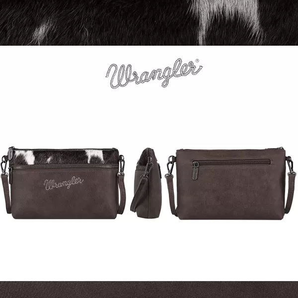 Wrangler Western Cowhide Crossbody Bags for Women Clutch Wristlet Purse