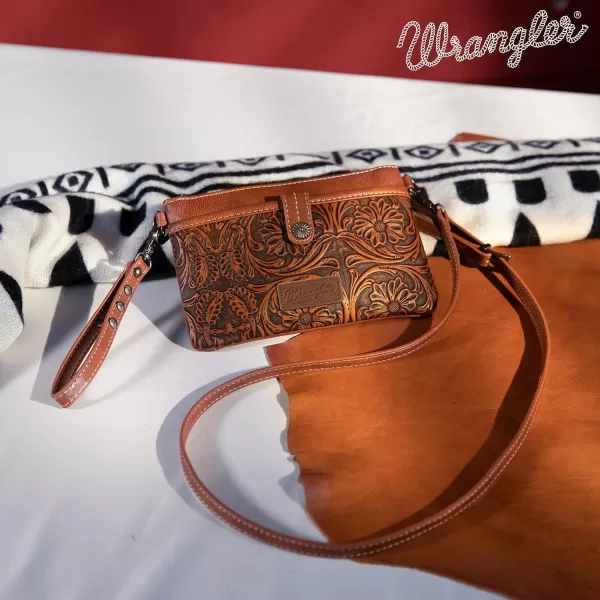 Wrangler Western Cowhide Crossbody Bags for Women Clutch Wristlet Purse