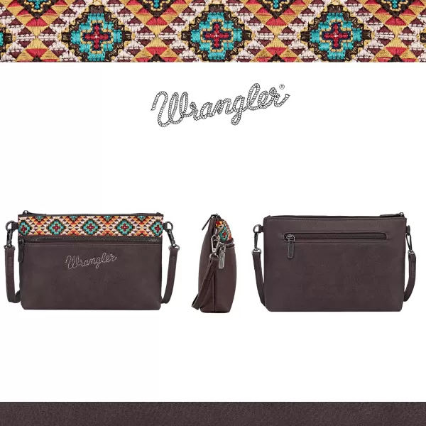 Wrangler Western Cowhide Crossbody Bags for Women Clutch Wristlet Purse