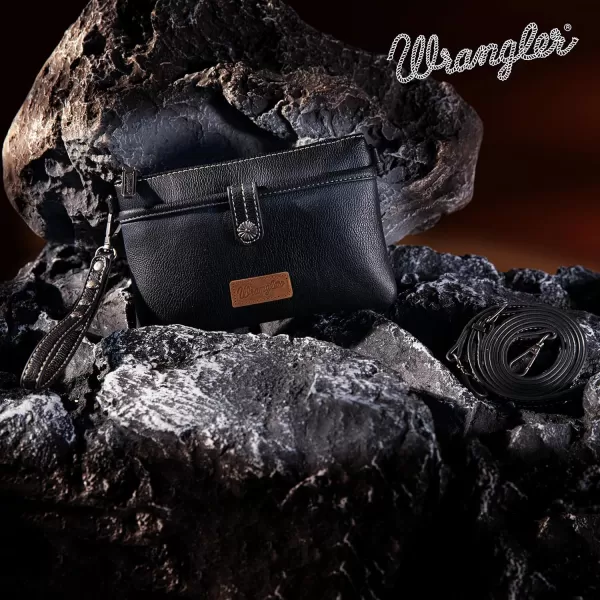 Wrangler Western Cowhide Crossbody Bags for Women Clutch Wristlet Purse