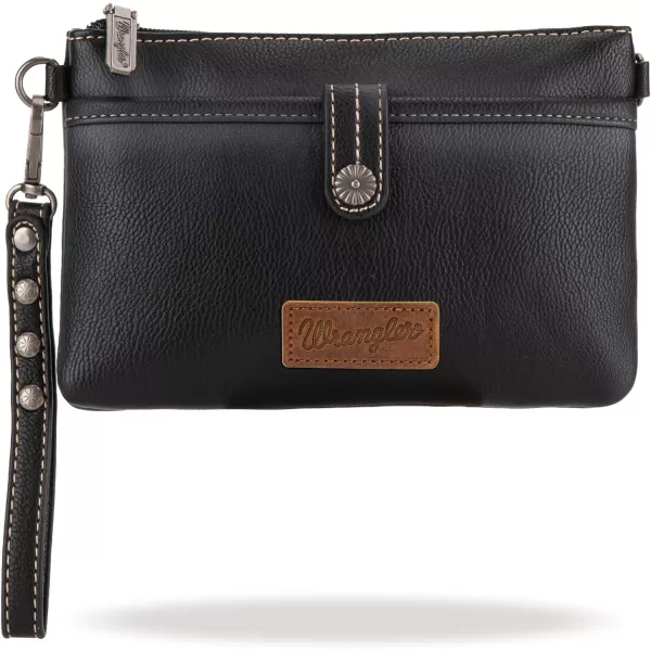 Wrangler Western Cowhide Crossbody Bags for Women Clutch Wristlet Purse