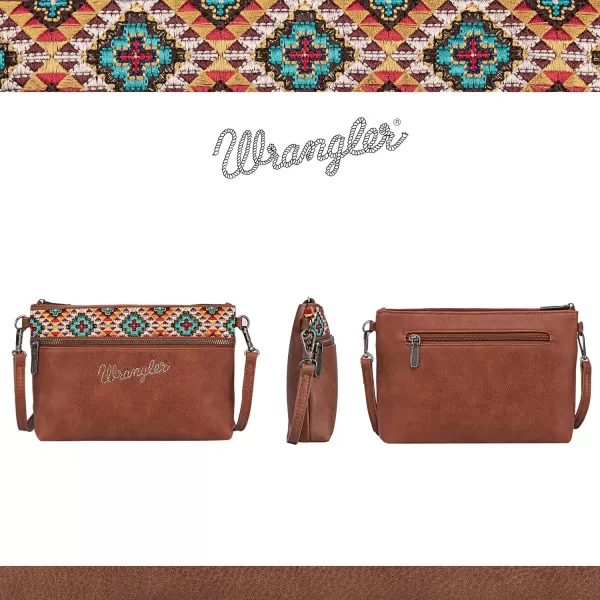 Wrangler Western Cowhide Crossbody Bags for Women Clutch Wristlet Purse