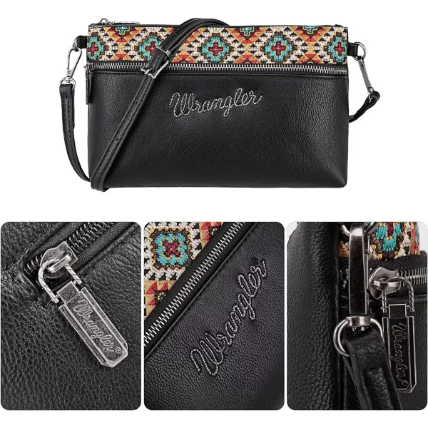 Wrangler Western Cowhide Crossbody Bags for Women Clutch Wristlet Purse