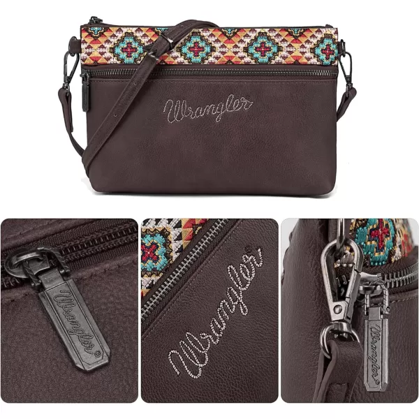 Wrangler Western Cowhide Crossbody Bags for Women Clutch Wristlet Purse