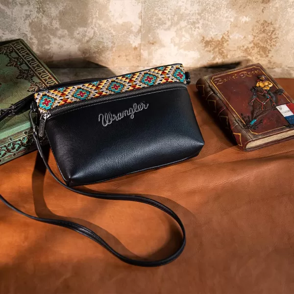 Wrangler Western Cowhide Crossbody Bags for Women Clutch Wristlet Purse