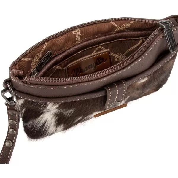 Wrangler Western Cowhide Crossbody Bags for Women Clutch Wristlet Purse