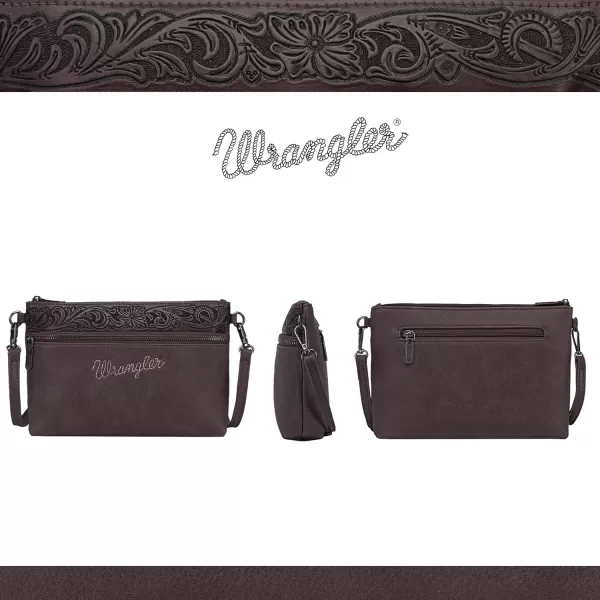 Wrangler Western Cowhide Crossbody Bags for Women Clutch Wristlet Purse