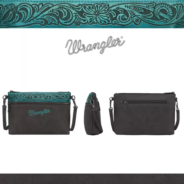 Wrangler Western Cowhide Crossbody Bags for Women Clutch Wristlet Purse