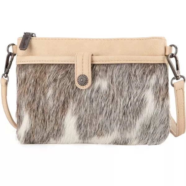 Wrangler Western Cowhide Crossbody Bags for Women Clutch Wristlet Purse