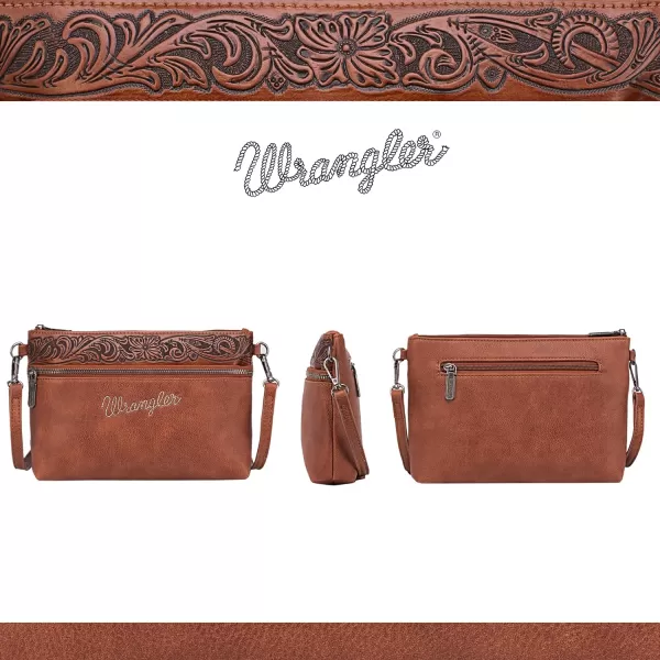 Wrangler Western Cowhide Crossbody Bags for Women Clutch Wristlet Purse