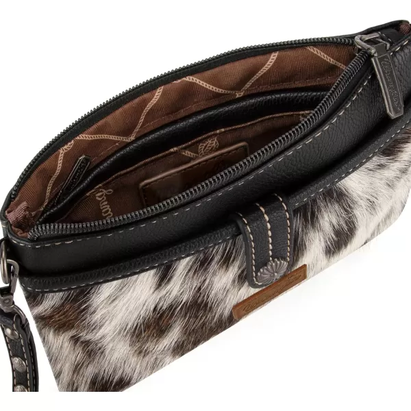 Wrangler Western Cowhide Crossbody Bags for Women Clutch Wristlet Purse