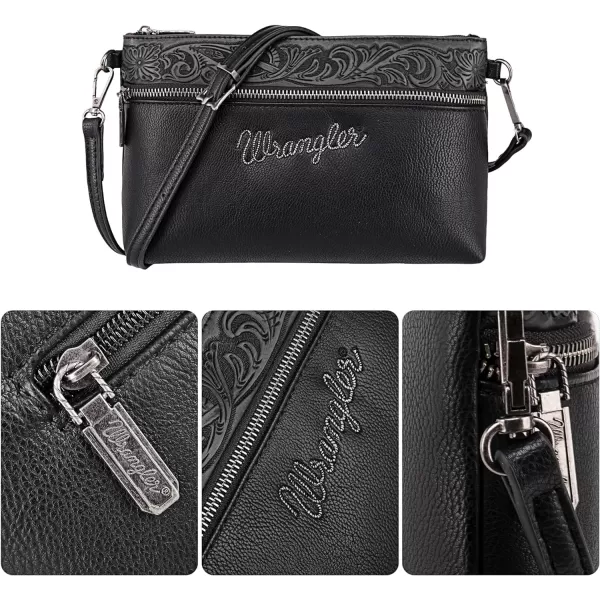 Wrangler Western Cowhide Crossbody Bags for Women Clutch Wristlet Purse