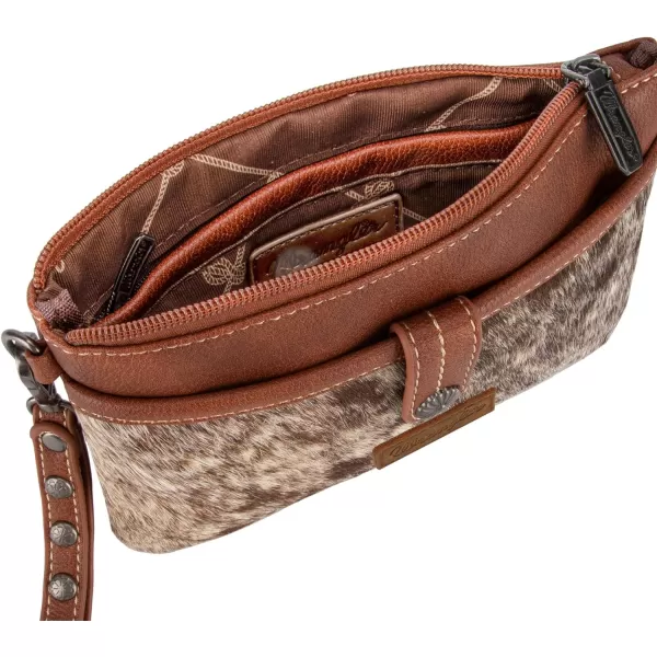 Wrangler Western Cowhide Crossbody Bags for Women Clutch Wristlet Purse