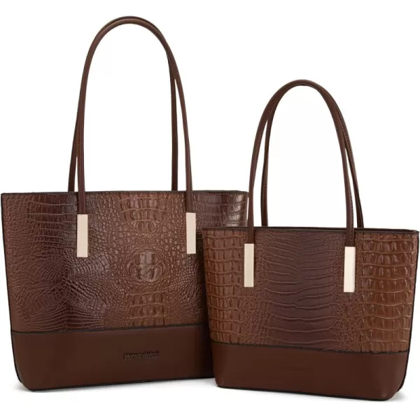 Montana West 2Pcs Tote Bags for Women Medium Satchel Purse Set