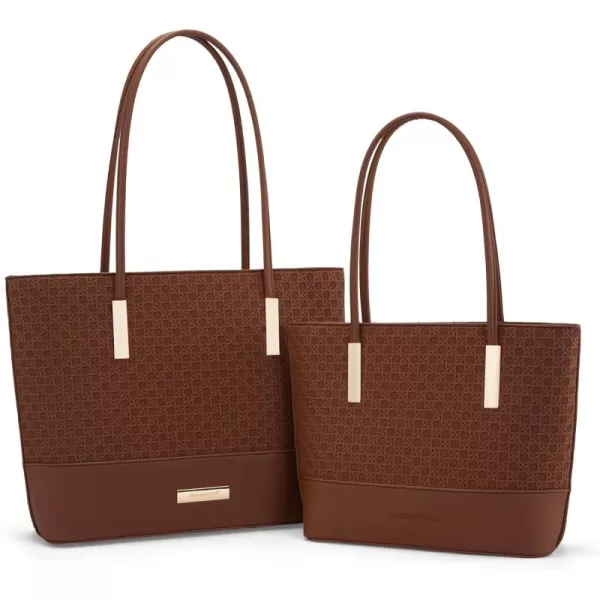 Montana West 2Pcs Tote Bags for Women Medium Satchel Purse Set