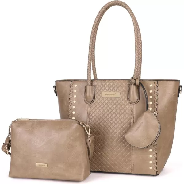 Montana West 3pcs Handbag Set Leopard Print Tote Bag for Women