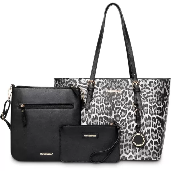 Montana West 3pcs Handbag Set Leopard Print Tote Bag for Women