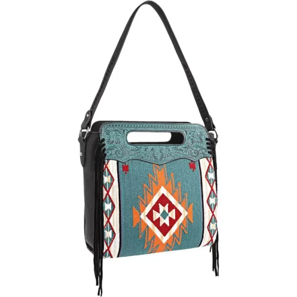 Montana West Aztec Tapestry Collection Tote Bag Western Shoulder Handbag and Crossbody Purse for Women