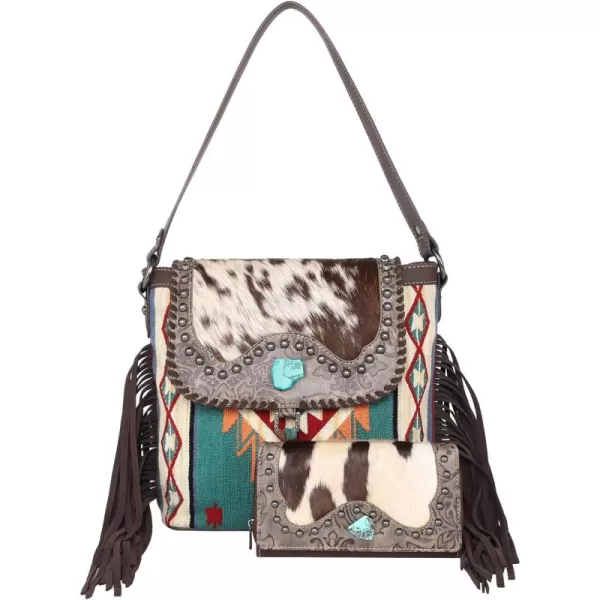 Montana West Aztec Tapestry Collection Tote Bag Western Shoulder Handbag and Crossbody Purse for Women