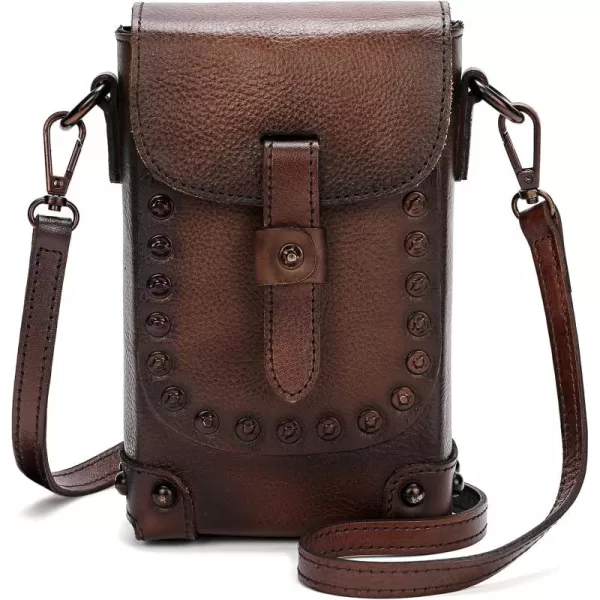 Montana West Crossbody Bags for Women Genuine Leather Cell Phone Purse Wallet Lightweight Shoulder Bag Travel Purse