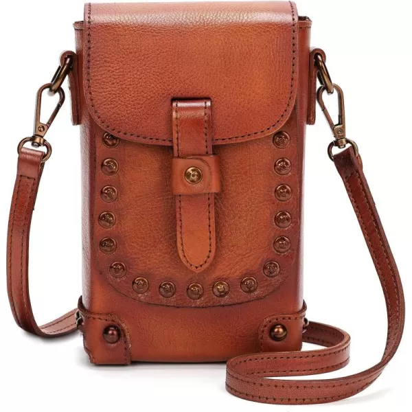 Montana West Crossbody Bags for Women Genuine Leather Cell Phone Purse Wallet Lightweight Shoulder Bag Travel Purse