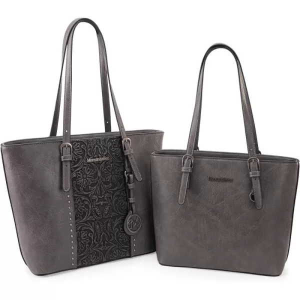 Montana West Tote Bag for Women Large Purse and Handbags Set Embossed Collection Purse 2Pcs Set