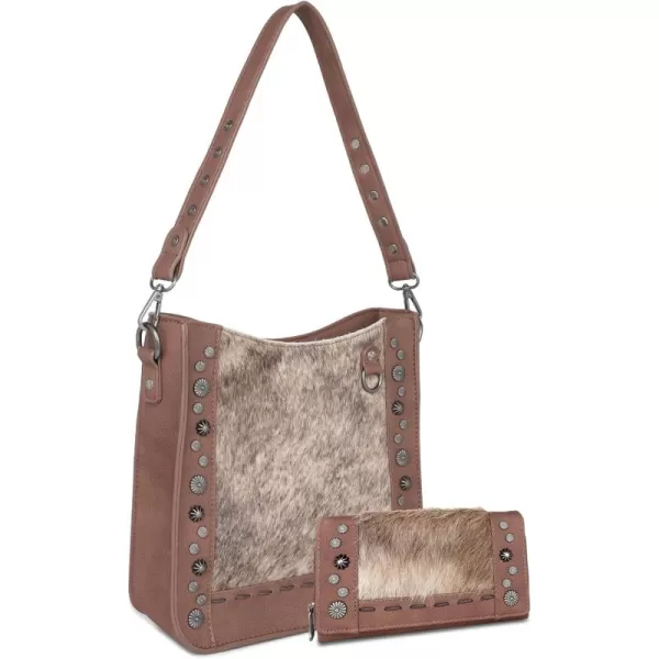 Trinity Ranch Western Tote Bag for Women Genuine Hair-On Cowhide Collection Handbag Conceal Carry Purse