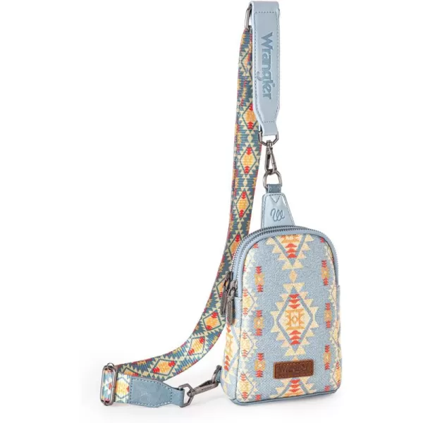 Wrangler Aztec Crossbody Sling Bags for Women Cross Body Purse with Detachable Strap