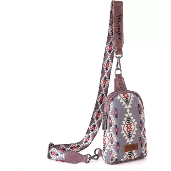 Wrangler Aztec Crossbody Sling Bags for Women Cross Body Purse with Detachable Strap