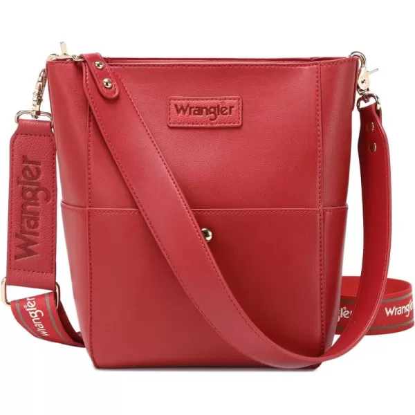 Wrangler Bucket Handbags for Women Crossbody Shoulder Purse with Organizer Insert