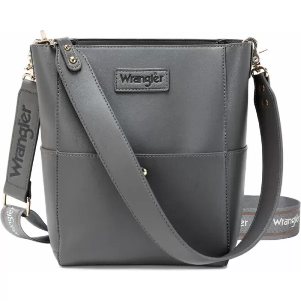 Wrangler Bucket Handbags for Women Crossbody Shoulder Purse with Organizer Insert