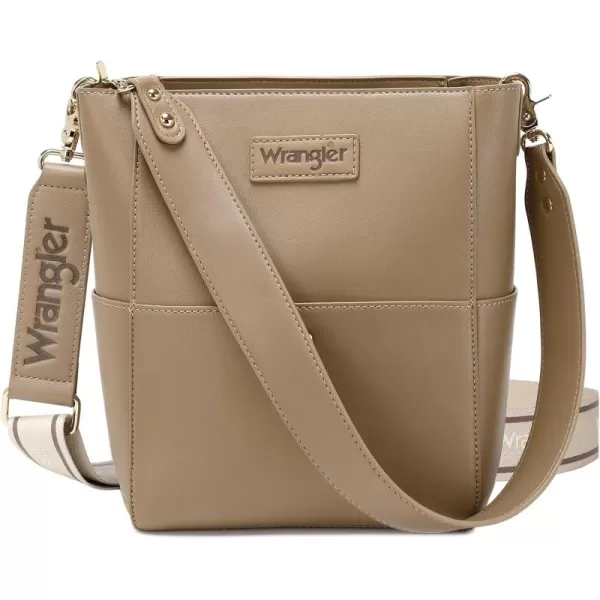 Wrangler Bucket Handbags for Women Crossbody Shoulder Purse with Organizer Insert