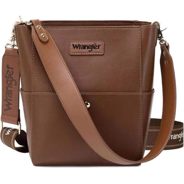 Wrangler Bucket Handbags for Women Crossbody Shoulder Purse with Organizer Insert