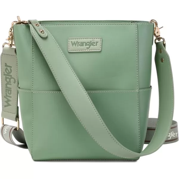 Wrangler Bucket Handbags for Women Crossbody Shoulder Purse with Organizer Insert