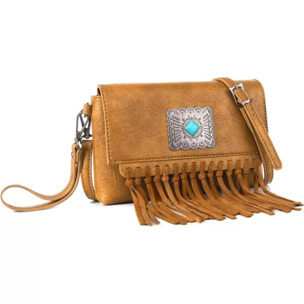 Wrangler Clutch Wristlet Fringe Purse Western Crossbody Bags for Women