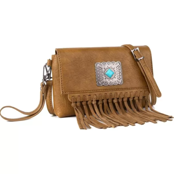 Wrangler Clutch Wristlet Fringe Purse Western Crossbody Bags for Women