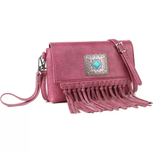 Wrangler Clutch Wristlet Fringe Purse Western Crossbody Bags for Women