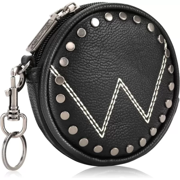 Wrangler Coin Purse Cowhide Leather Women Wallet with Keychain