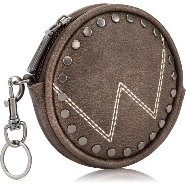 Wrangler Coin Purse Cowhide Leather Women Wallet with Keychain