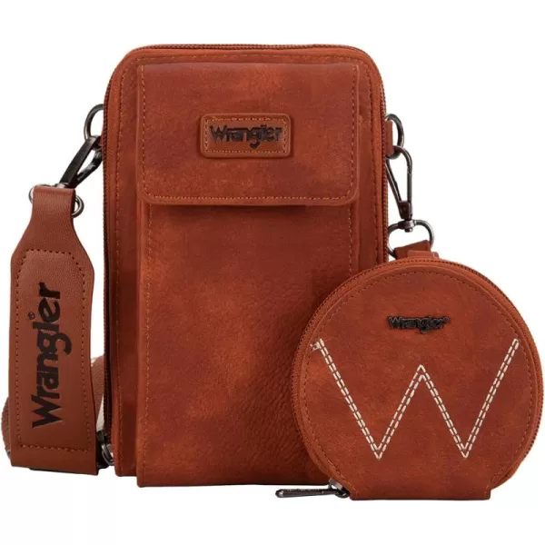 Wrangler Crossbody Cell Phone Bags for Women Wallet Purses with Credit Card Slots