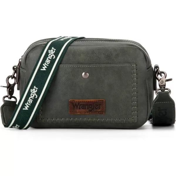 Wrangler Crossbody Purses for Women Trendy Camera Snapshot Bag with Wide Strap