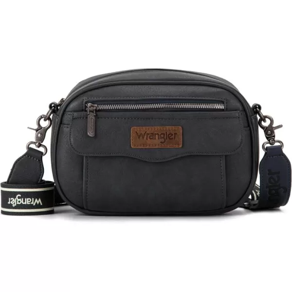 Wrangler Crossbody Purses for Women Trendy Camera Snapshot Bag with Wide Strap