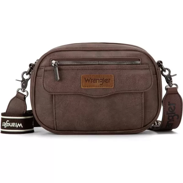 Wrangler Crossbody Purses for Women Trendy Camera Snapshot Bag with Wide Strap