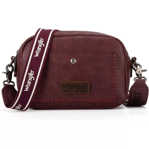 Wrangler Crossbody Purses for Women Trendy Camera Snapshot Bag with Wide Strap