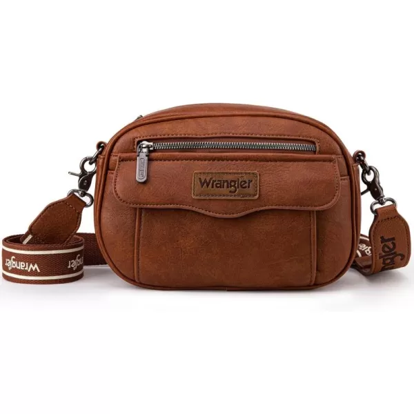 Wrangler Crossbody Purses for Women Trendy Camera Snapshot Bag with Wide Strap