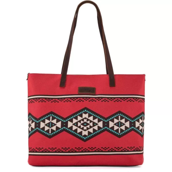 Wrangler Tote Purse Bag Aztec Canvas Shoulder Bags