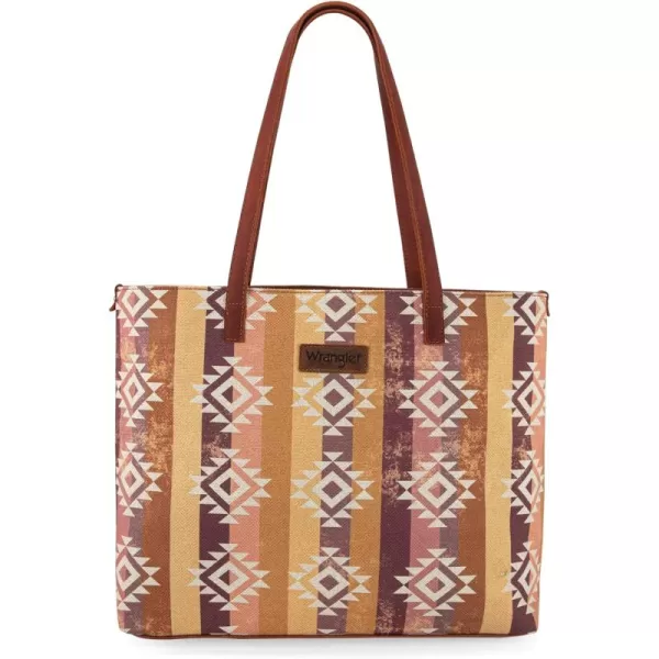 Wrangler Tote Purse Bag Aztec Canvas Shoulder Bags