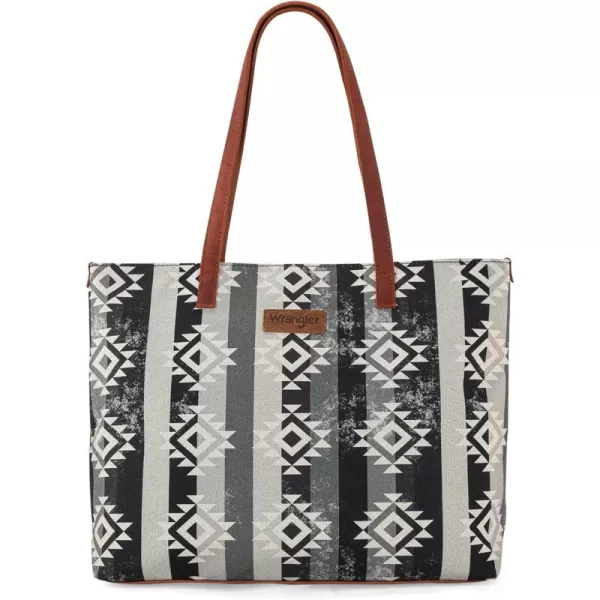 Wrangler Tote Purse Bag Aztec Canvas Shoulder Bags