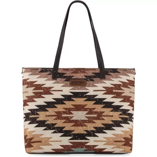 Wrangler Tote Purse Bag Aztec Canvas Shoulder Bags