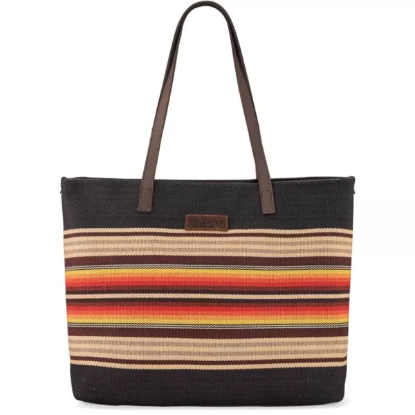 Wrangler Tote Purse Bag Aztec Canvas Shoulder Bags